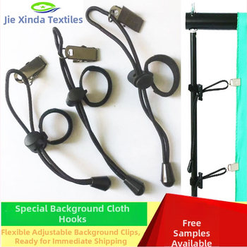 Clip pentru fundal fotografic cu benzi Velcro, material nylon, amestec nylon-polyester, utilizare industrială