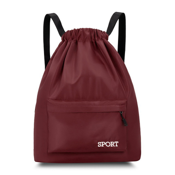 Nothing Lagani sportski ruksak s šnira za vanjske treninge – Oxford tkanina, zakrivljene naramenice, gradski stil