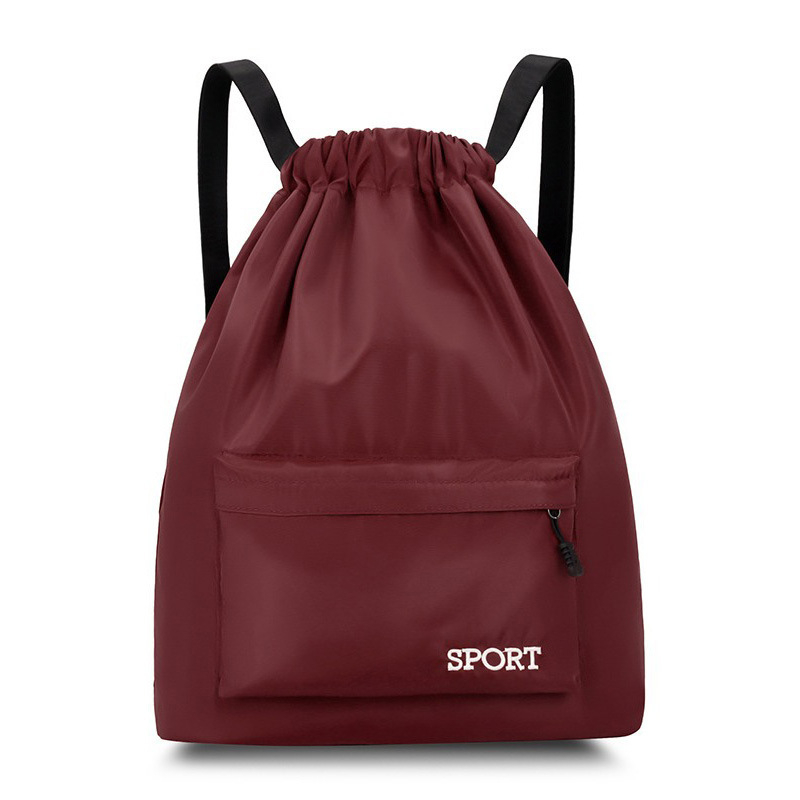 Nothing Lagani sportski ruksak s šnira za vanjske treninge – Oxford tkanina, zakrivljene naramenice, gradski stil