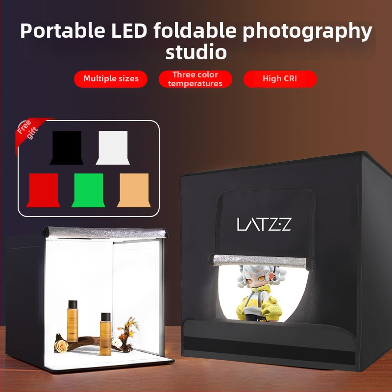 Štúdiová LED sklopná svetelná krabica na fotografovanie, Oxford látka konštrukcia, skladací dizajn, LATZZ, hmotnosť 5,4 kg