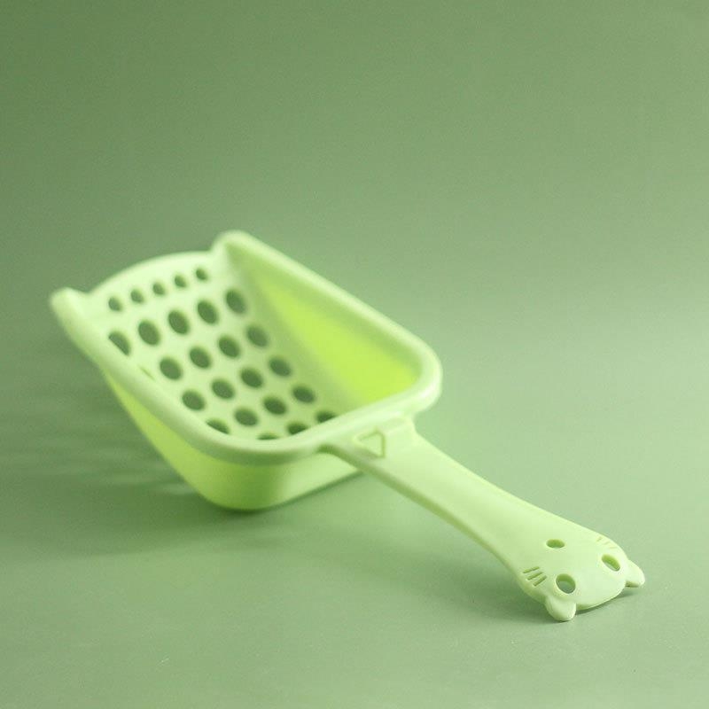 Lopățică pentru nisip de pisică cu găuri mari, material PP, brand Flower Season