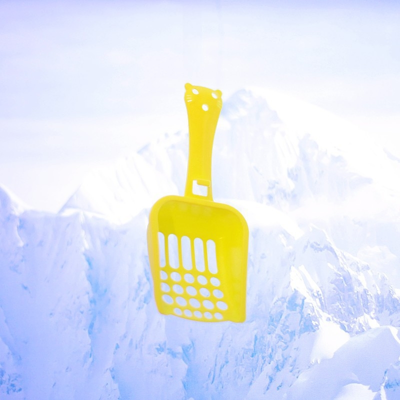 Lopățică pentru nisip de pisică cu găuri mari, material PP, brand Flower Season