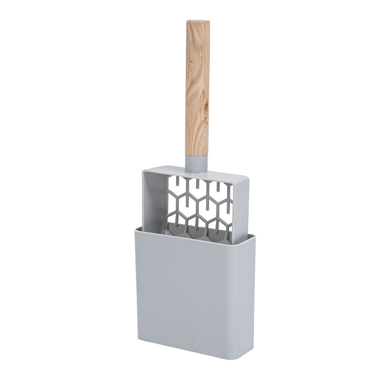 Set lopată pentru nisip de pisică cu pedală – Material PP, Compatibil cu cutia de nisip a pisicilor, Brand Heou