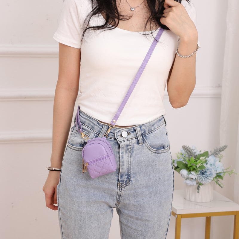 Novčanik za kovanice, unisex, 1 sklop (PU koža; jednobojni uzorak; ljeto 2023)