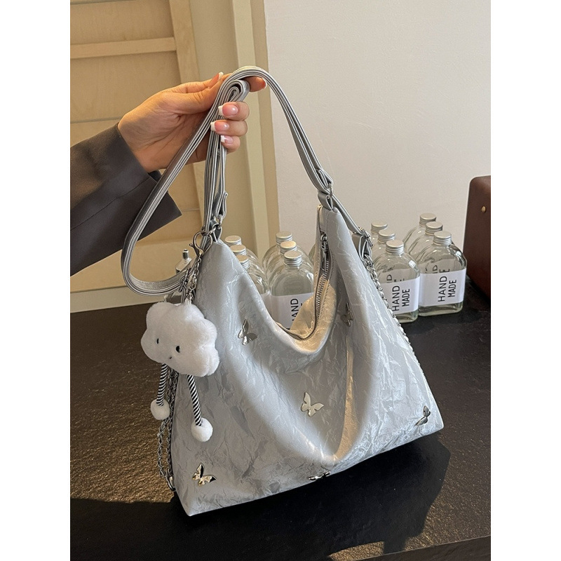Corduroy ruksak s crossbody remenom, cyber-funkcionalni stil, PU podstava, zatvarač, Tote stil