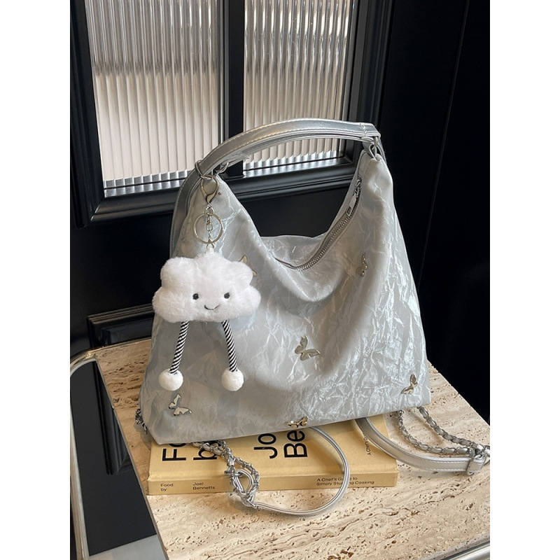 Corduroy ruksak s crossbody remenom, cyber-funkcionalni stil, PU podstava, zatvarač, Tote stil