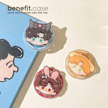 Melome Suport magnetic pentru telefon mobil — portabil, prindere puternică, stil desen animat, corp din plastic