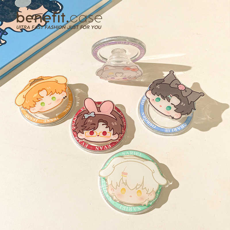 Melome Suport magnetic pentru telefon mobil — portabil, prindere puternică, stil desen animat, corp din plastic