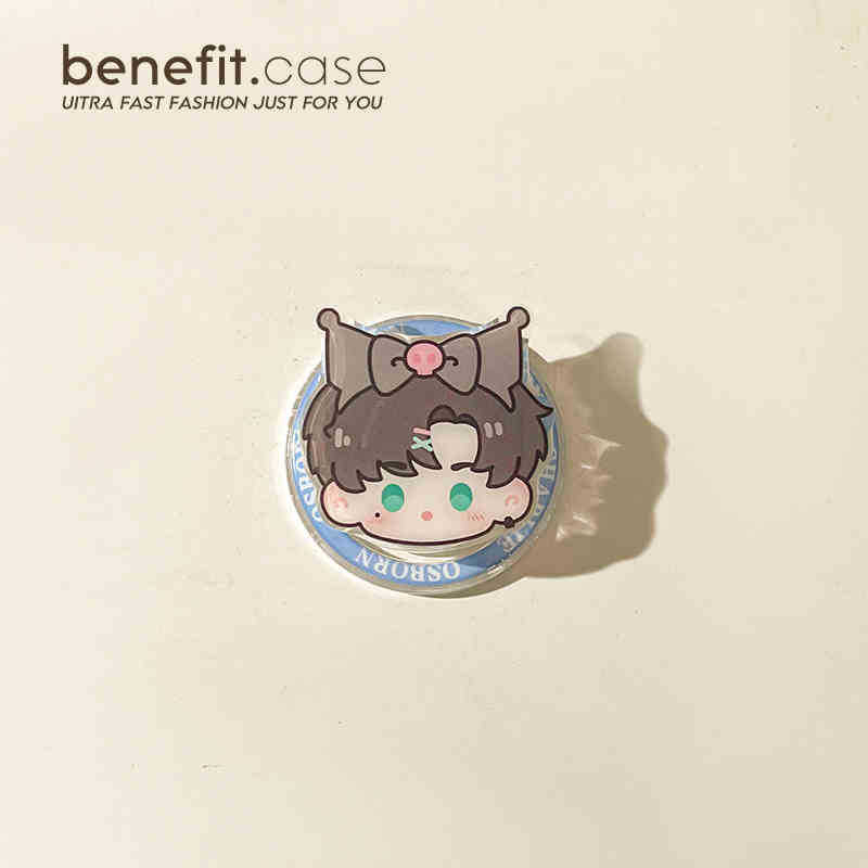 Melome Suport magnetic pentru telefon mobil — portabil, prindere puternică, stil desen animat, corp din plastic