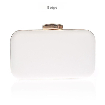 Geantă de seară din PU, clutch cu buzunar pentru telefon, închidere cu capac, formă orizontală pătrată