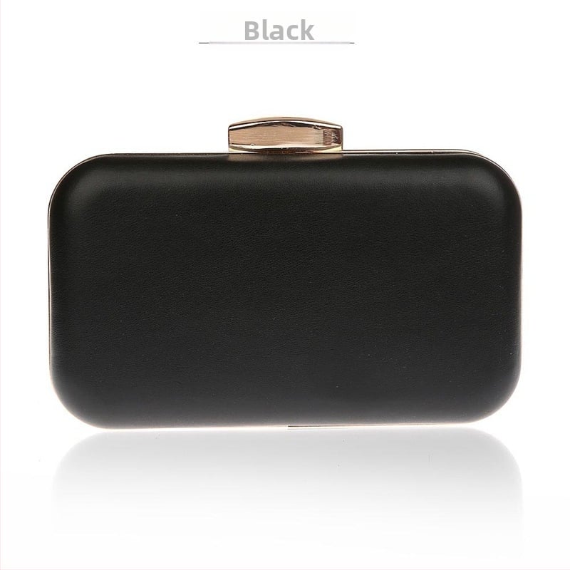 Geantă de seară din PU, clutch cu buzunar pentru telefon, închidere cu capac, formă orizontală pătrată