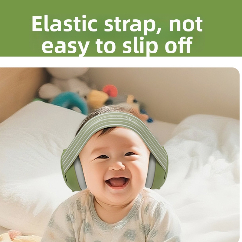 Vaikų triukšmo mažinimo ausų apsauga, galvos juosta, 2-in-1 miegui ir triukšmo izoliacijai, ABS medžiaga, NRR 24, gumos įdaila, galvos juosta + elastinė juosta