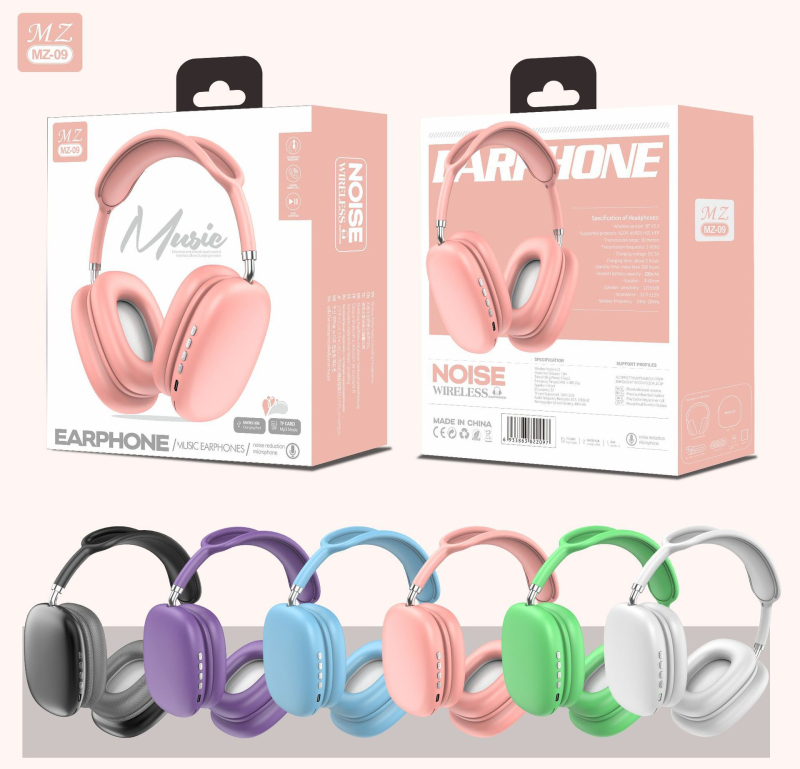 Căști Bluetooth pentru gaming cu bas, Bluetooth 5.0, rază de 10 m, stereo, baterie 4–8 h, corp din ABS