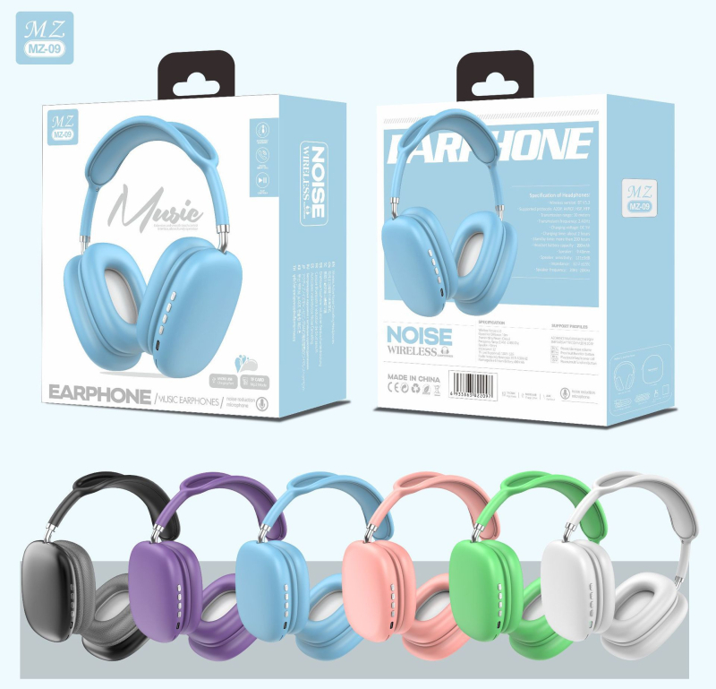 Căști Bluetooth pentru gaming cu bas, Bluetooth 5.0, rază de 10 m, stereo, baterie 4–8 h, corp din ABS