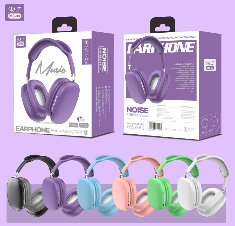 Căști Bluetooth pentru gaming cu bas, Bluetooth 5.0, rază de 10 m, stereo, baterie 4–8 h, corp din ABS