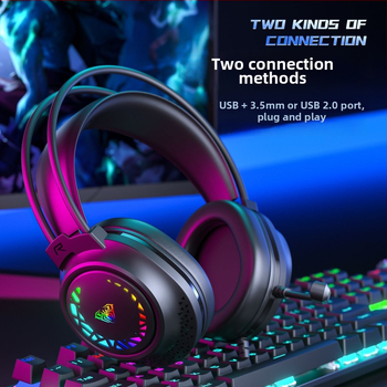 Káblový herný headset Wolf Spider S611 s mikrofónom — 50 mm reproduktory, frekvenčné rozmedzie 20–20 kHz, impedancia 20+15%, 3,5 mm konektor