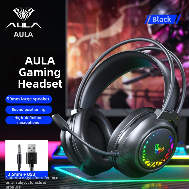 Káblový herný headset Wolf Spider S611 s mikrofónom — 50 mm reproduktory, frekvenčné rozmedzie 20–20 kHz, impedancia 20+15%, 3,5 mm konektor