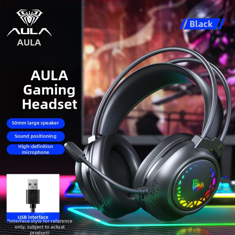 Káblový herný headset Wolf Spider S611 s mikrofónom — 50 mm reproduktory, frekvenčné rozmedzie 20–20 kHz, impedancia 20+15%, 3,5 mm konektor