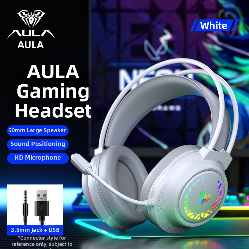 Káblový herný headset Wolf Spider S611 s mikrofónom — 50 mm reproduktory, frekvenčné rozmedzie 20–20 kHz, impedancia 20+15%, 3,5 mm konektor