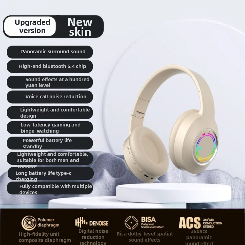 Juhtmevabad Bluetooth kõrvaklapid mängude jaoks mikrofoniga – stereo heli, madal viivitus