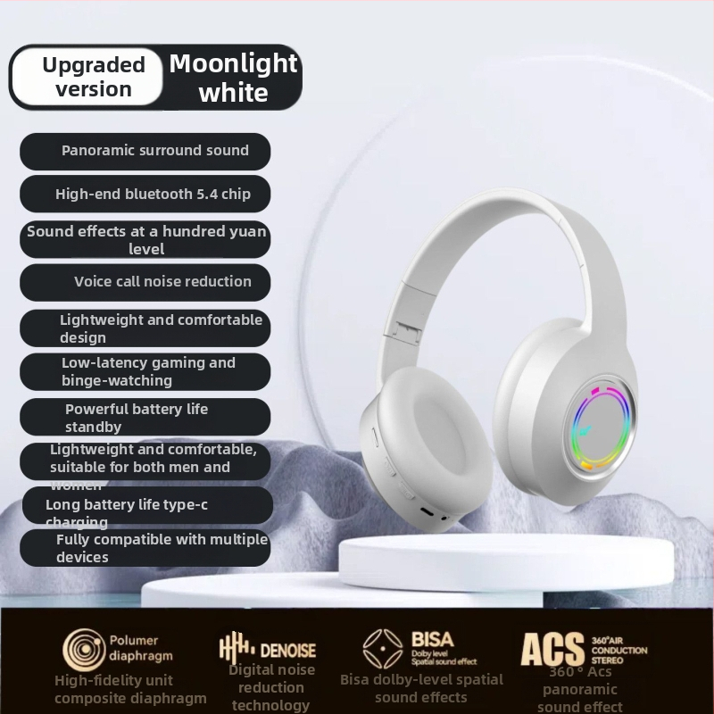 Juhtmevabad Bluetooth kõrvaklapid mängude jaoks mikrofoniga – stereo heli, madal viivitus