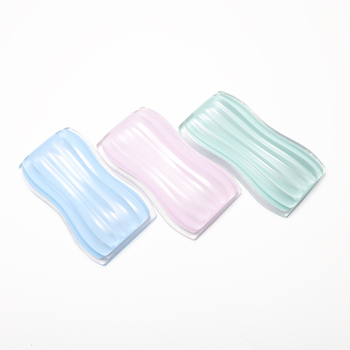 Set pentru birou: suport pentru încheietura mouse-ului și pad pentru tastatură, silicon transparent + folie PP, cu față unică, turnare prin injecție, imprimare logo disponibil