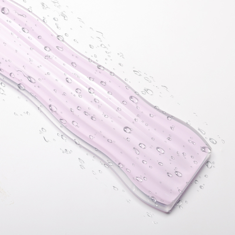 Set pentru birou: suport pentru încheietura mouse-ului și pad pentru tastatură, silicon transparent + folie PP, cu față unică, turnare prin injecție, imprimare logo disponibil