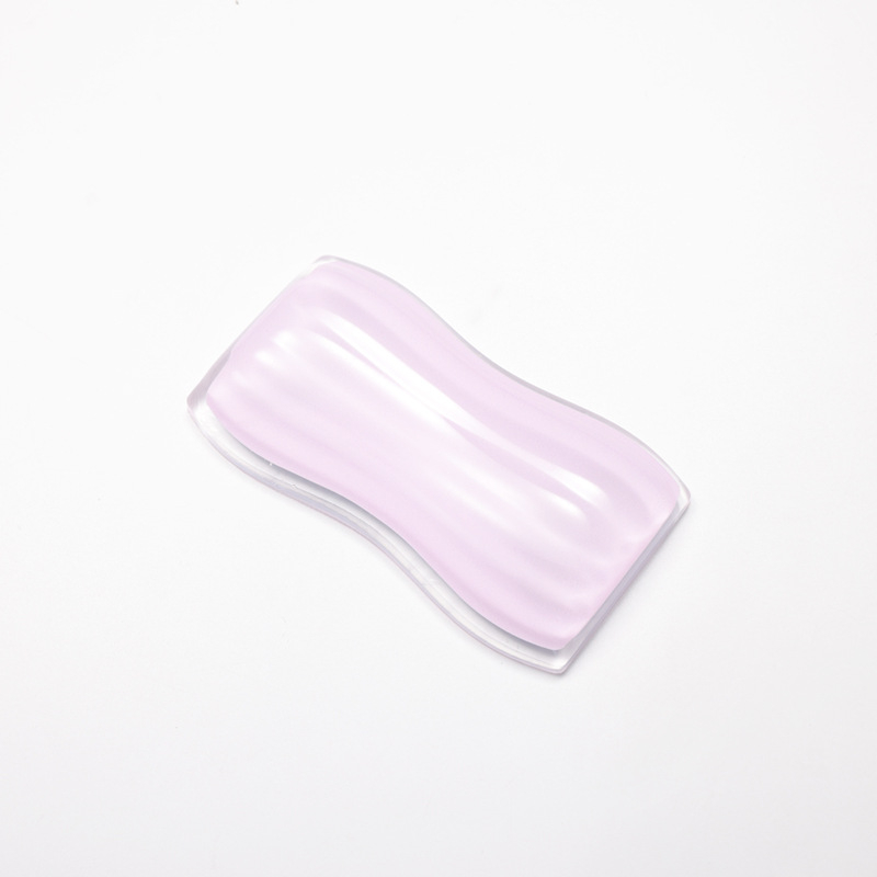 Set pentru birou: suport pentru încheietura mouse-ului și pad pentru tastatură, silicon transparent + folie PP, cu față unică, turnare prin injecție, imprimare logo disponibil