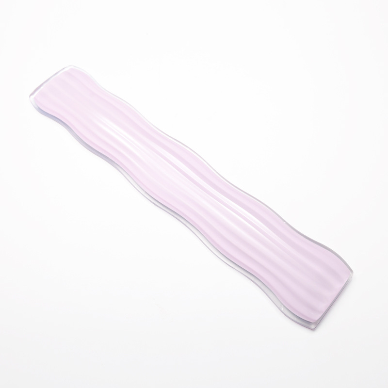 Set pentru birou: suport pentru încheietura mouse-ului și pad pentru tastatură, silicon transparent + folie PP, cu față unică, turnare prin injecție, imprimare logo disponibil