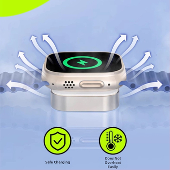 Zizgeek bezdrôtová nabíjačka pre Apple iWatch, magnetická, dvojportová, PD, 6W celkový výkon, 5W výstup — S10 / S987 Ultra