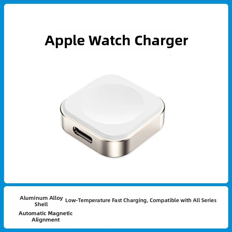 Zizgeek bezdrôtová nabíjačka pre Apple iWatch, magnetická, dvojportová, PD, 6W celkový výkon, 5W výstup — S10 / S987 Ultra