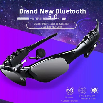 Bluetooth okuliare slúchadlá, polarizované slnečné okuliare, na hlavu (dosah 10 m, Bluetooth 5.0, výdrž batérie 4-8 h)