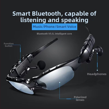 Bluetooth okuliare slúchadlá, polarizované slnečné okuliare, na hlavu (dosah 10 m, Bluetooth 5.0, výdrž batérie 4-8 h)
