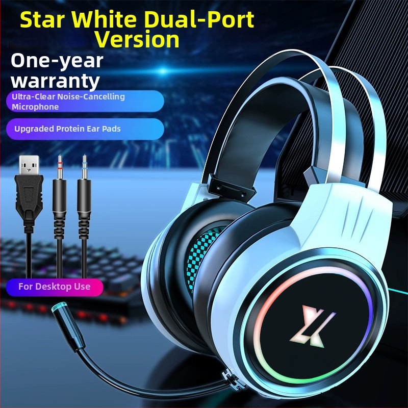 X8 Gaming slúchadlá, káblové PC slúchadlá s mikrofónom a 50 mm meničmi, 1,9 m kábel, USB a 3,5 mm dvojitý konektor, frekvenčný rozsah 20–20000 Hz, impedance 32 Ω, citlivosť 113 dB