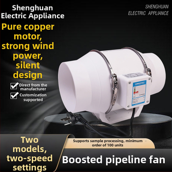 Csatornázott kipufogóventilátor – erős és csendes, háztartási konyhai szellőztetéshez,modell SL-100-1, 220V, 35–160W, csőnyomás típus
