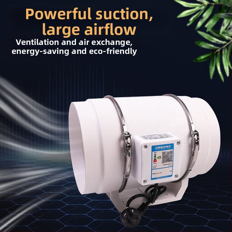 Csatornázott kipufogóventilátor – erős és csendes, háztartási konyhai szellőztetéshez,modell SL-100-1, 220V, 35–160W, csőnyomás típus