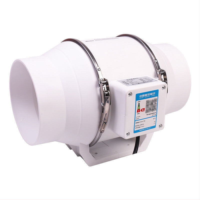 Kanalový výfukový ventilátor – výkonný a tichý, domáca kuchynská ventilácia, model SL-100-1, 220V, 35–160W, tlakový typ potrubia