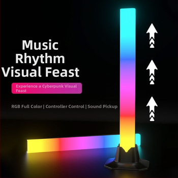 RGB galda lampiņa ar skaņas sensoru spēļu videi, USB barošana, 5V, inteliģenta vadība