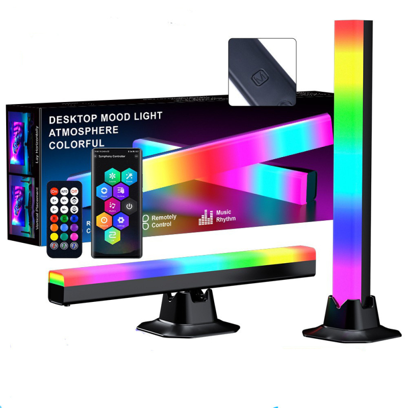 RGB galda lampiņa ar skaņas sensoru spēļu videi, USB barošana, 5V, inteliģenta vadība