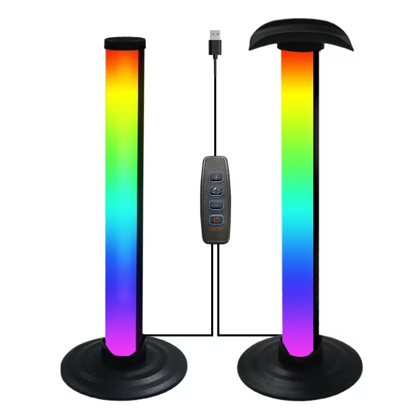 RGB galda lampiņa ar skaņas sensoru spēļu videi, USB barošana, 5V, inteliģenta vadība