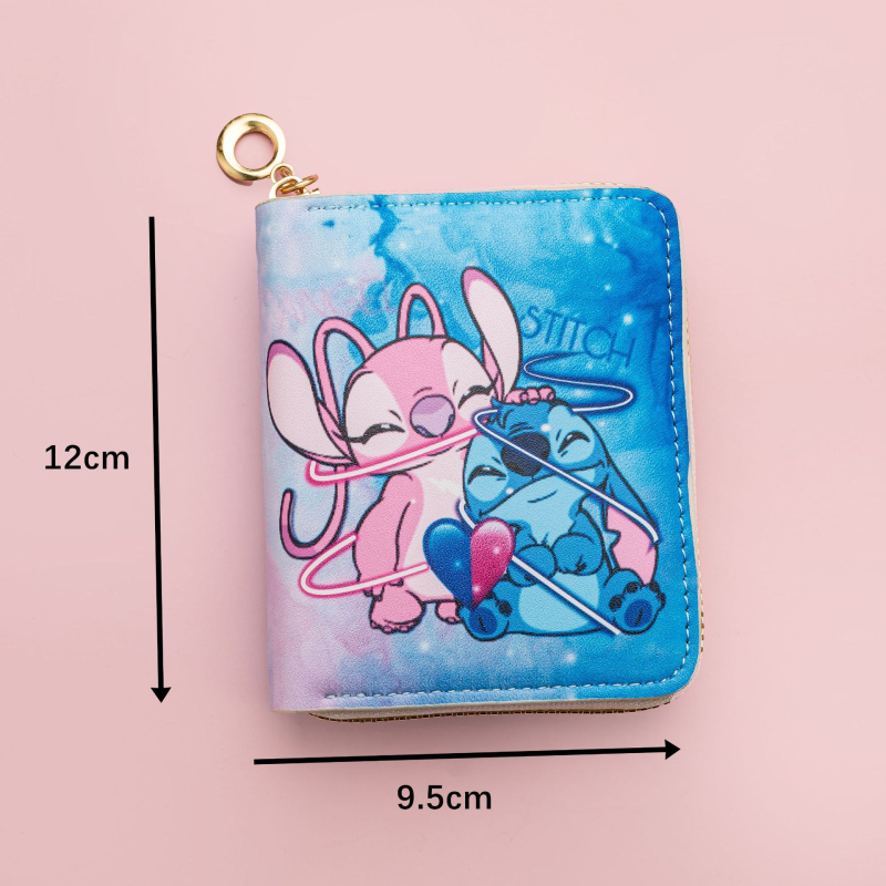 Portofel monedă Stitch PU, unisex, desen animat, stil copilăresc, primăvara 2025