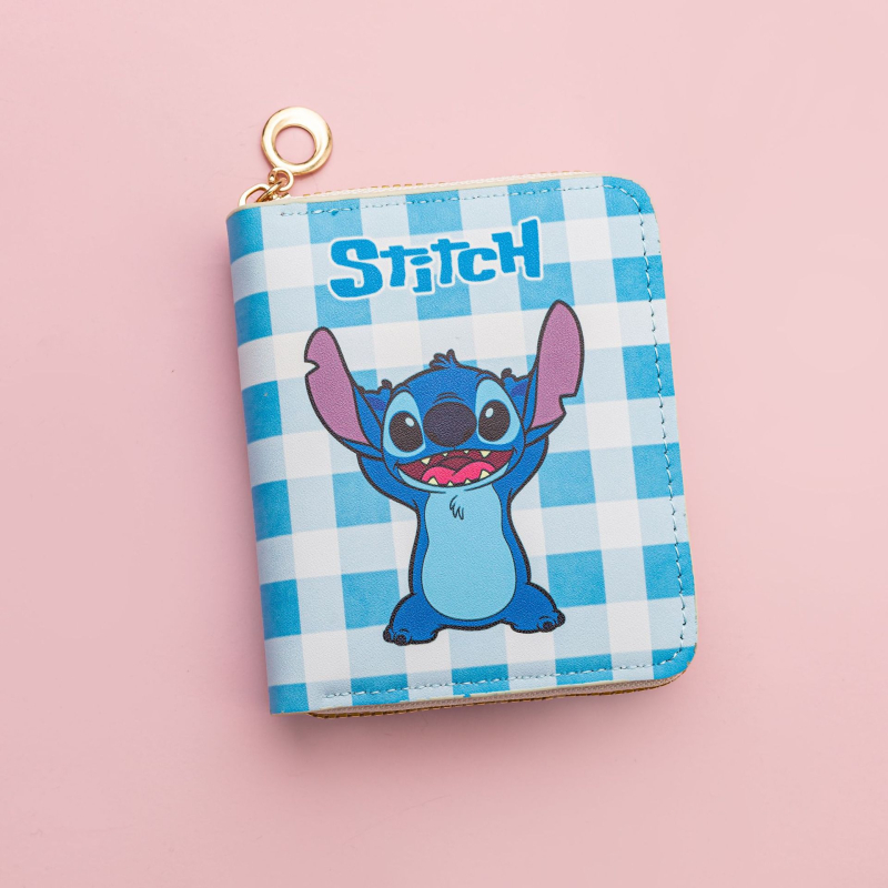 Portofel monedă Stitch PU, unisex, desen animat, stil copilăresc, primăvara 2025