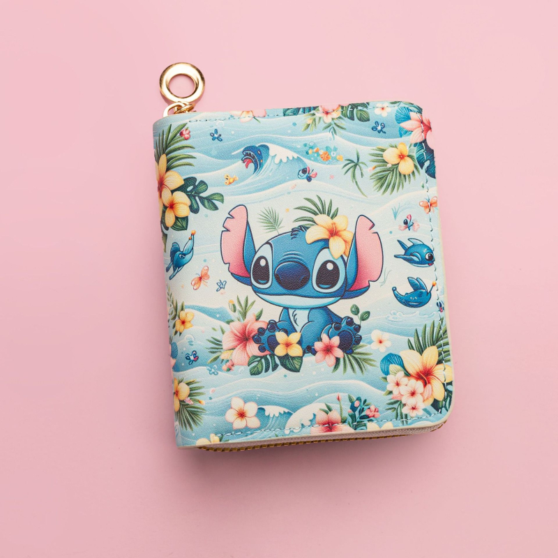 Portofel monedă Stitch PU, unisex, desen animat, stil copilăresc, primăvara 2025