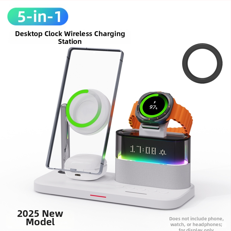 SIKAI 3-v-1 Bezdrôtová Nabíjačka pre Samsung Galaxy Watch8/7/5/4 – 18W MAX, QC4.0, Stolný Stojan