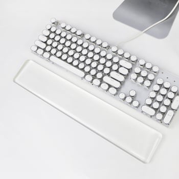 Подложка за китката за клавиатура и мишка, прозрачен силикон, двустранна, инжекционно формована, OEM готова