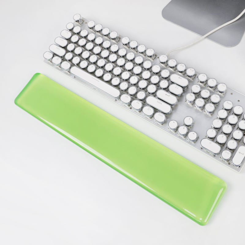 Подложка за китката за клавиатура и мишка, прозрачен силикон, двустранна, инжекционно формована, OEM готова