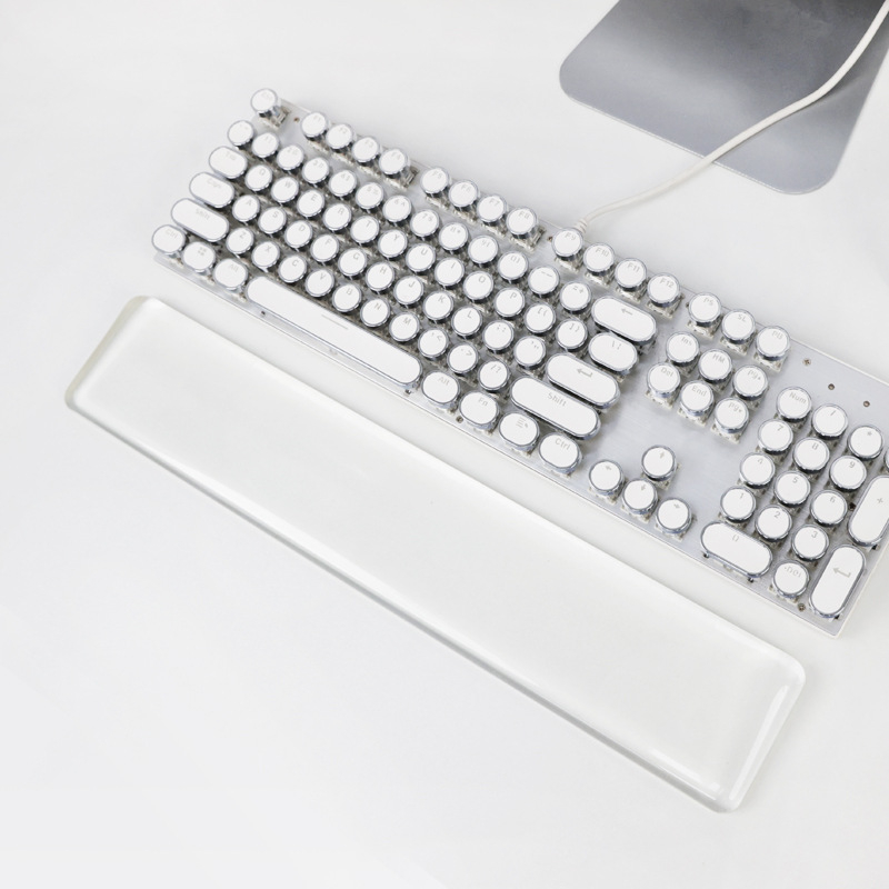 Подложка за китката за клавиатура и мишка, прозрачен силикон, двустранна, инжекционно формована, OEM готова