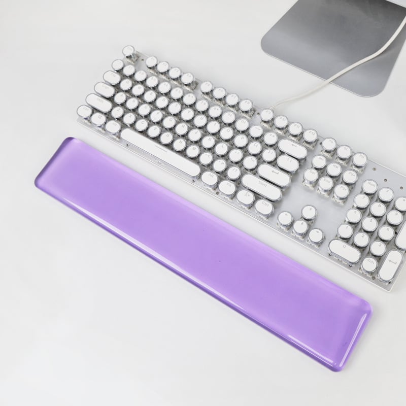 Подложка за китката за клавиатура и мишка, прозрачен силикон, двустранна, инжекционно формована, OEM готова