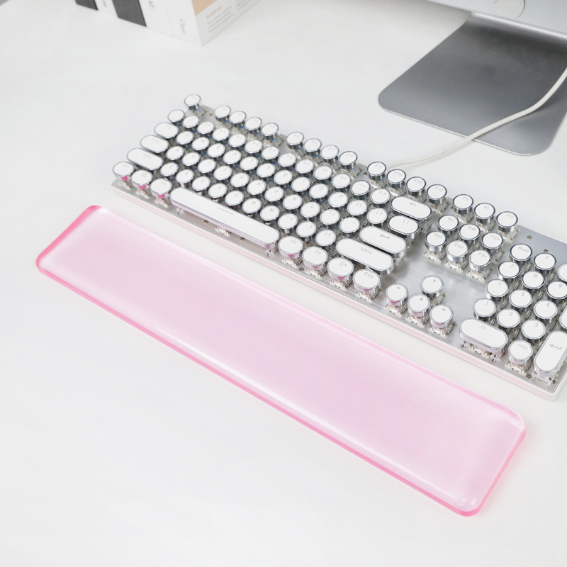 Подложка за китката за клавиатура и мишка, прозрачен силикон, двустранна, инжекционно формована, OEM готова