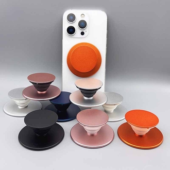 Snap-on ultra-λέπτη μεταλλική μαγνητική βάση κινητού · καθολική συμβατότητα · υλικό μέταλλο, ABS, TPU, μαγνήτης · επιφάνεια γραφείου για selfies και ζωντανές μεταδόσεις